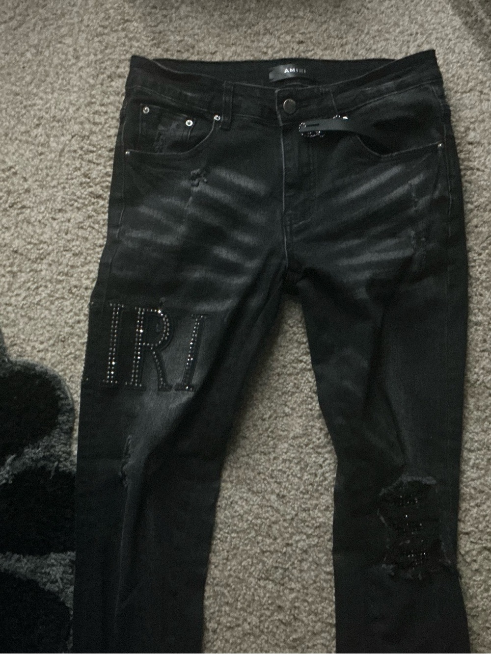AMIRI Black Studded Skinny Women’s Jeans